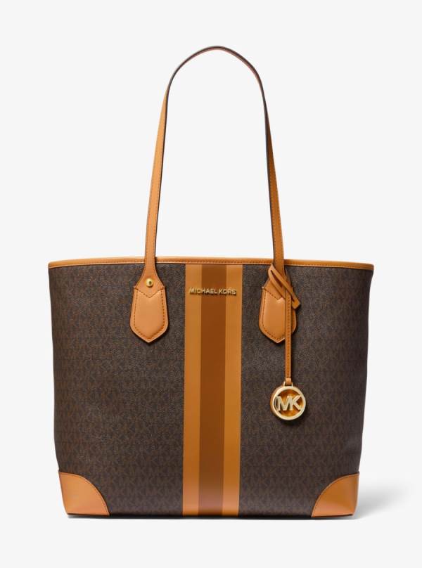 Damske Prenosná Taška Michael Kors Eva Large Logo Stripe Viacfarebný - Kabelky Michael Kors Slevy | OXBUV-0728